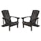 Flash Furniture Slate Gray Poly Resin Adirondack Chair, PK 2 2-JJ-C14501-SLT-GG - alternate 8